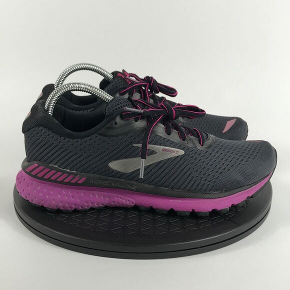 Brooks Adrenaline GTS 20 Black/Pink Running Shoes 1202961B062 Women’s Size 8.5 - Picture 4 of 12